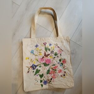 SOLDVintage Floral Canvas Tote Bag